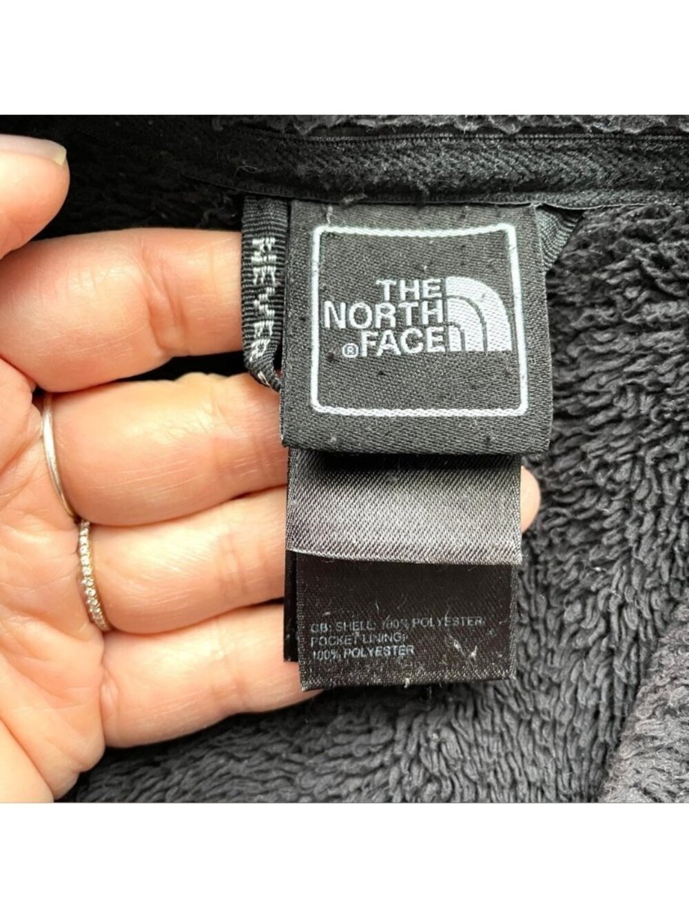 The North Face Black Osito Full Zip Fleece Jacket - Large - Picture 10 of 13